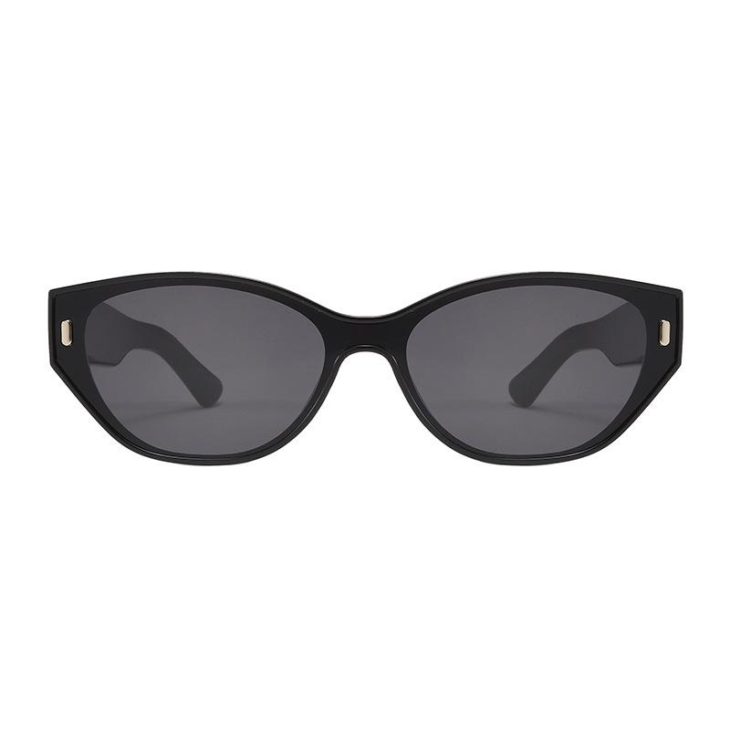 Stylish Retro Metal Cat-Eye Sunglasses for Women – High-End Fashion Brand