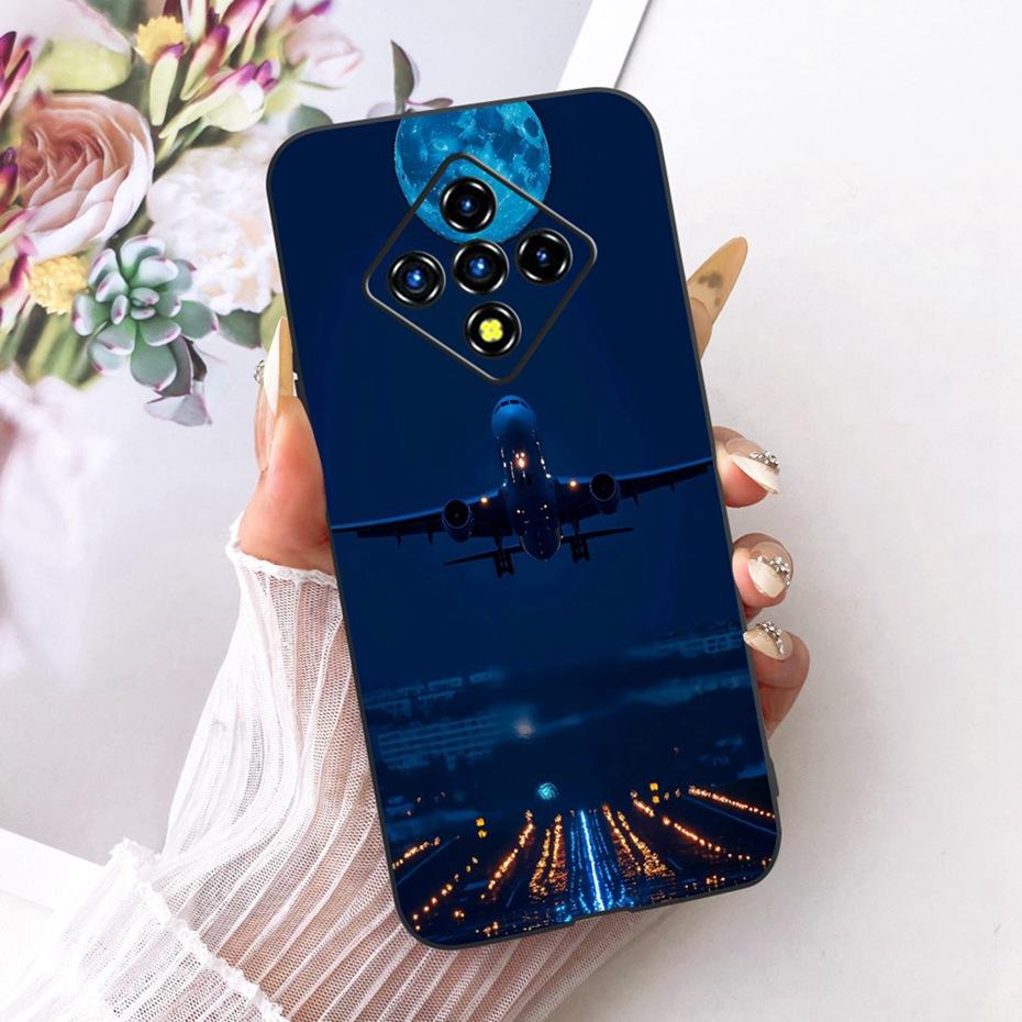 Fashion Cool Case For Infinix Zero8 Zero8i Soft Black Silicone TPU Back Cover For Infinix Zero 8 8i X687B X687 Phone Cases