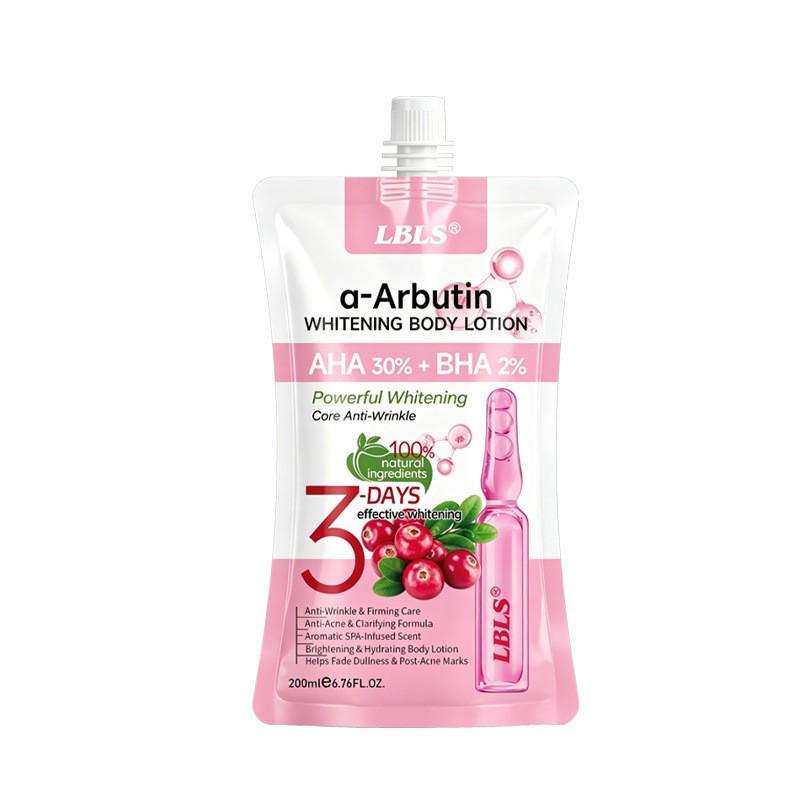 Cross-Border LBLS Bearberry Arbutin Anti-Wrinkle Body Lotion (Pink Bag)