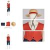 One Piece Luffy Real-Life Filmkostüm für Herren Piratenkönig Wano Königreich Cosplay