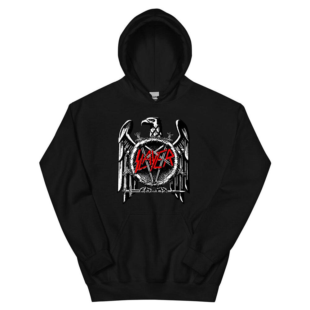 Slayer Heavy Mental Band Hoodies Winter Fleece Hooded Sweatshirts Long Sleeve Casual Men/Women Pullovers Hip Hop