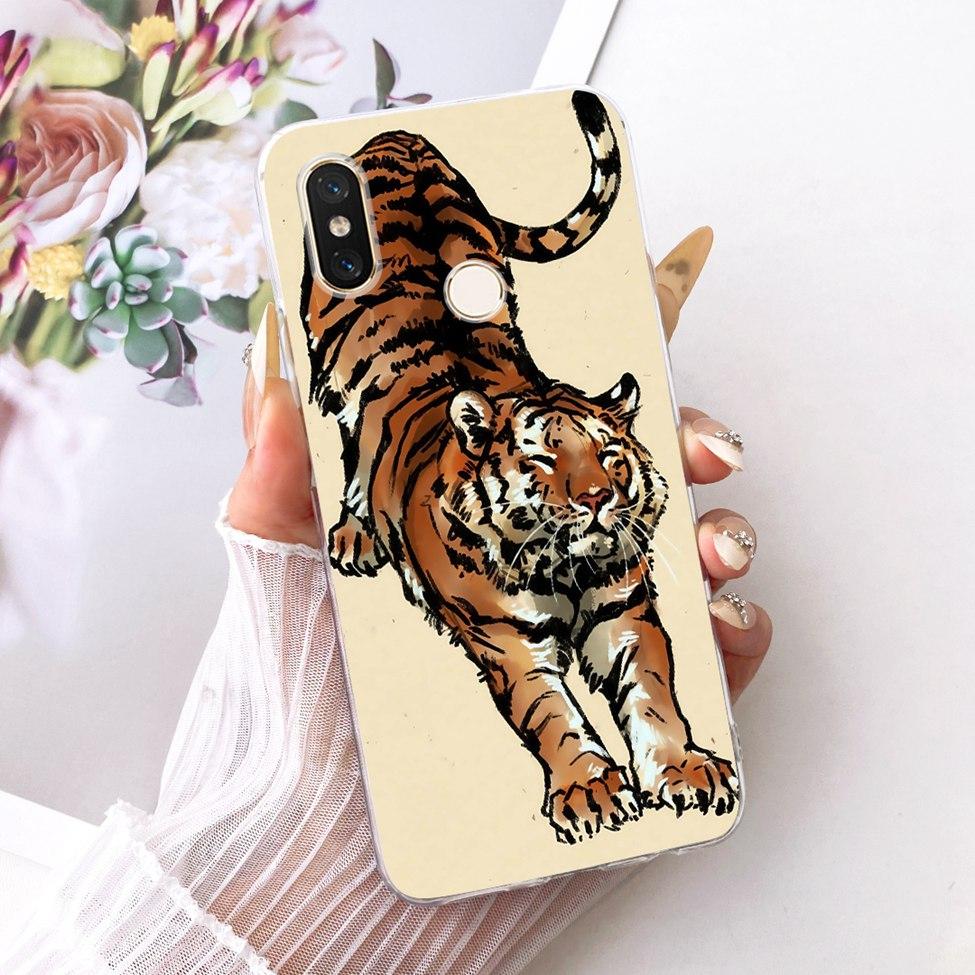 Transparent For Xiaomi Mi 8 Case Cover Luxury Fashion Butterfly Funny Cute Painted Casing M1803E1A