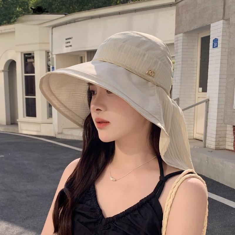 Outdoor Sun Protection Hat With Wide Brim For Women Summer Uv Blocking Stylish Fashion