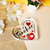 Teacher Heart-shaped Acrylic Gift, Unique Graduation Gift, Student Last Day of School Christmas Gift.Friend Blessing Living Study Room Home Decoration