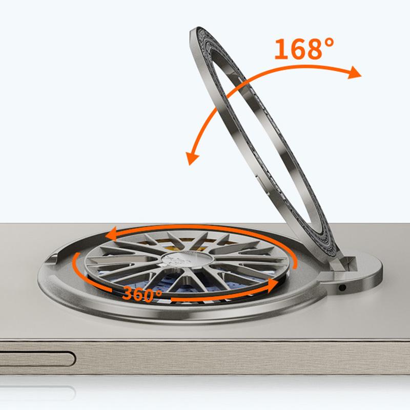 BONTEZZ Magnetic Phone Ring Holder 360 Degrees Rotation Gyroscope Phone Kickstand