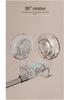 Retractable Rotating Drying Rack with Suction Cups, Detachable & Reusable for Balcony, Bathroom, or Toilet.
