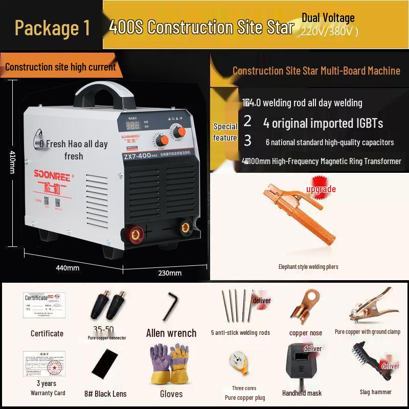 Songle 315400 Dual Voltage Welding Machine 220/380V, Automatic Household Use