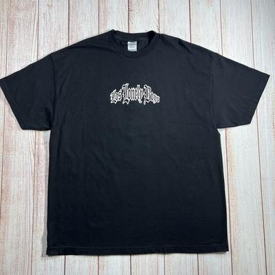 Vintage Y2K Band T-Shirt Los Lonely Boys Heaven Lyric Shirt Erwachsener XXL Schwarzes Unisex T-Shirt
