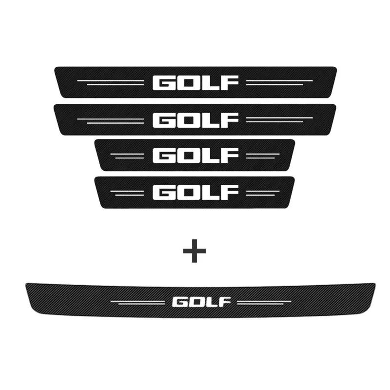 2026 Hot Sticker for VOLKSWAGEN R GTI Rline Passat Magotan CC Polo Golf Tiguan Jetta Car Door Sill Threshold Sticker Trunk Bumpe