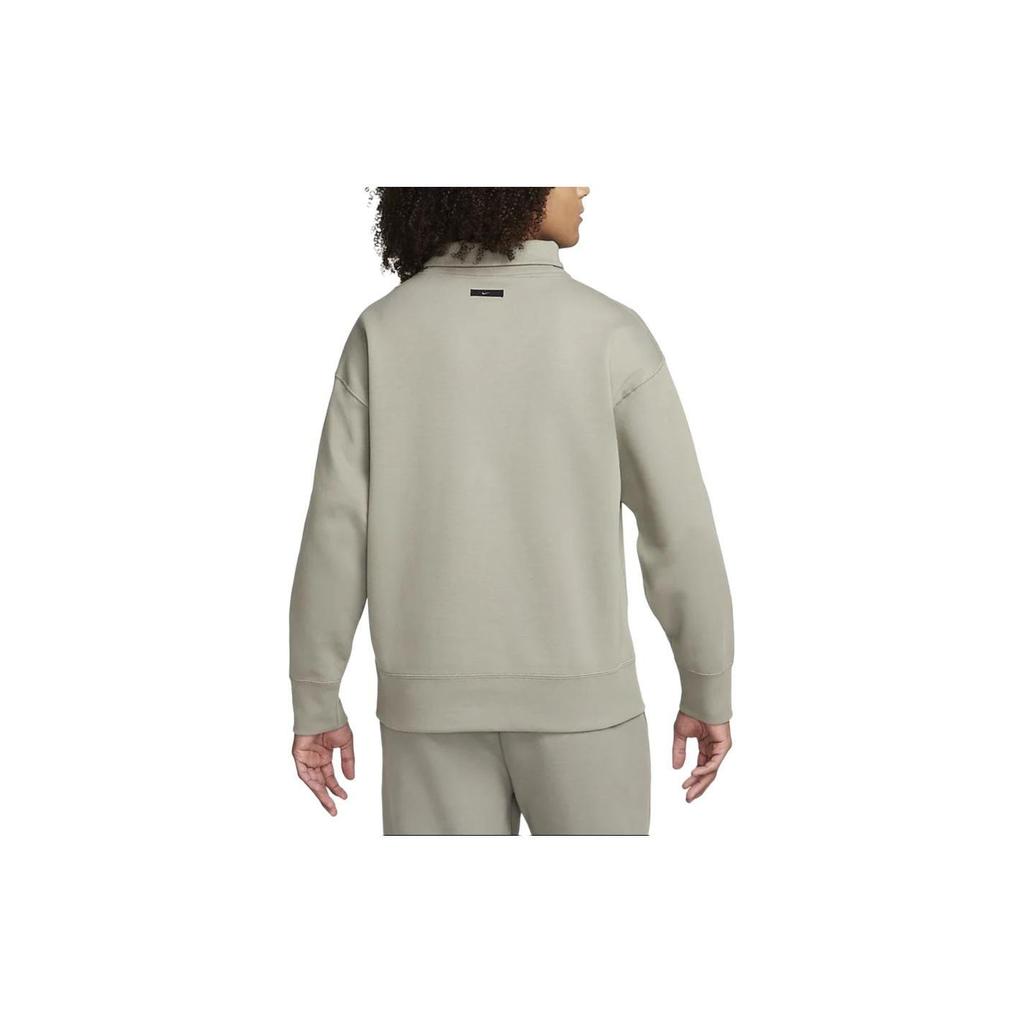 Nike Abbigliamento sportivo Tech Fleece Reimmaginato Felpa casual a maniche lunghe con collo alto Uomo Top Grigio fango scuro FB8170-053