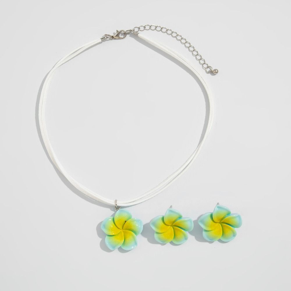 Bohemia Flower Necklaces Earrings Beach Necklaces Bohemia Style Jewelry  Gift