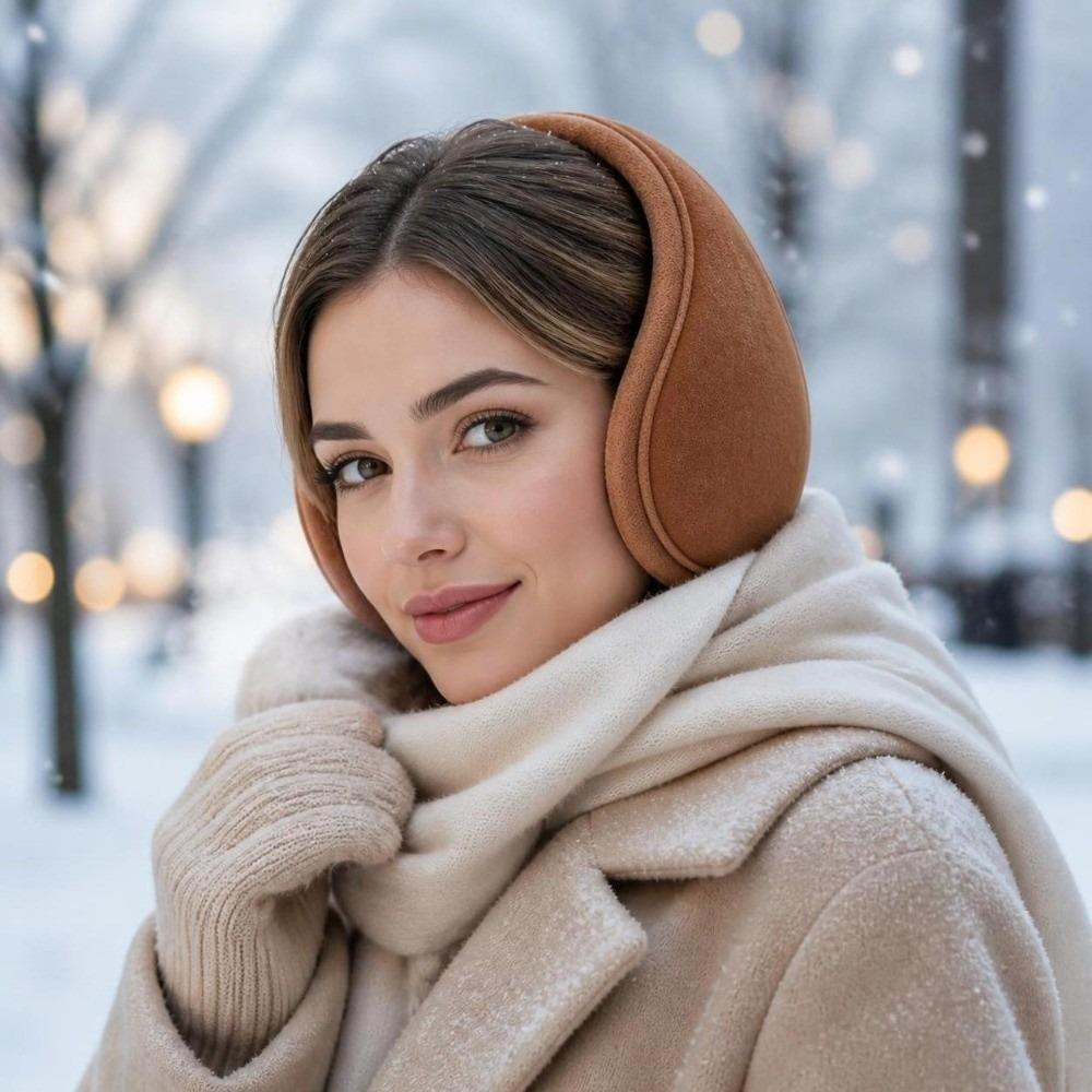 Warm Velvet Ear Muffs Thicken Padding Winter Earmuffs New Thicken Ear Covers  Men Women