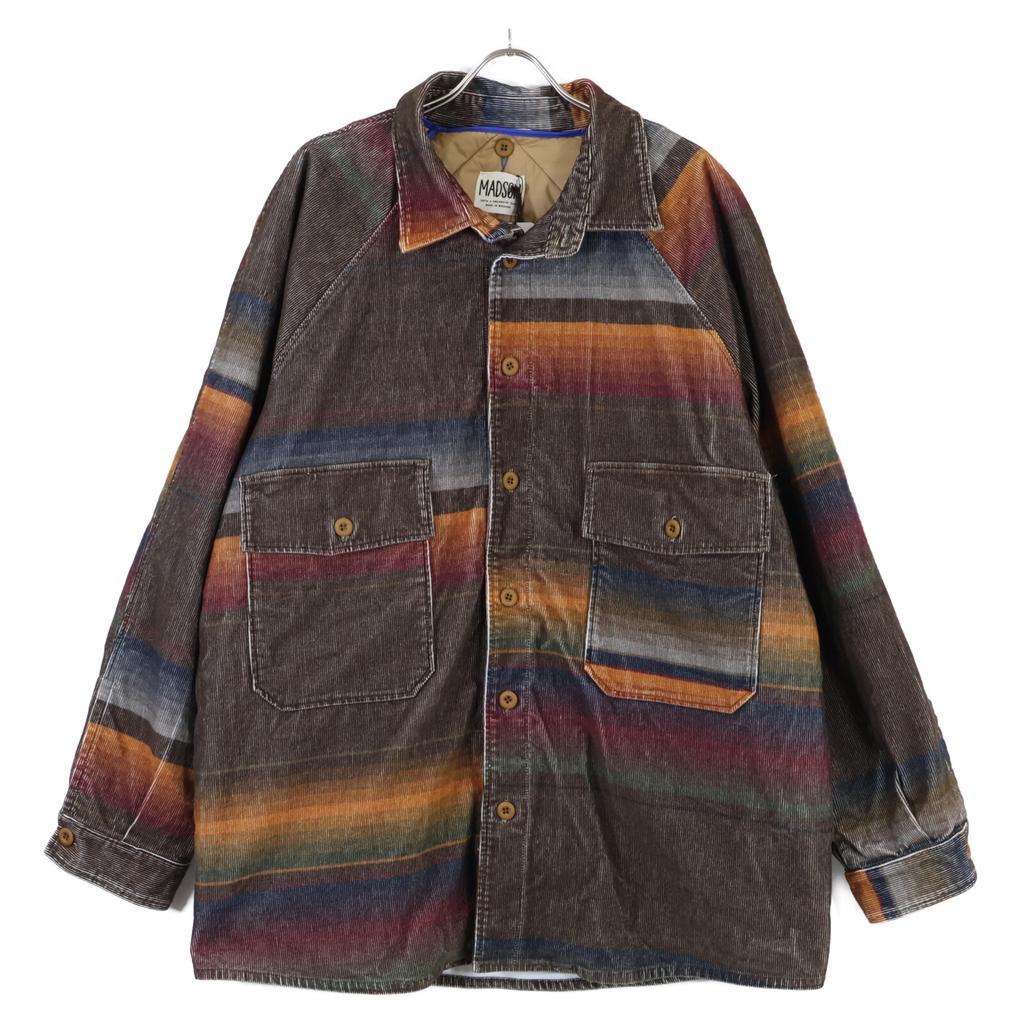 MADSON Corduroy Multicolor Coveralls Jacket XL BrownUsed