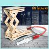 Childrens Wooden Hydraulic Lift Science Diy Kit With Educational Physics Toy For Kids