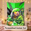 Custom Personalized Tapestry,Billie Eilish Print Custom Name Text Wall Art Hanging for Bedroom