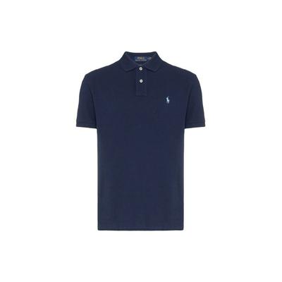 Polo Polo Uni Brodé Logo Manches Courtes Homme tops Bleu Marine 710666998-001