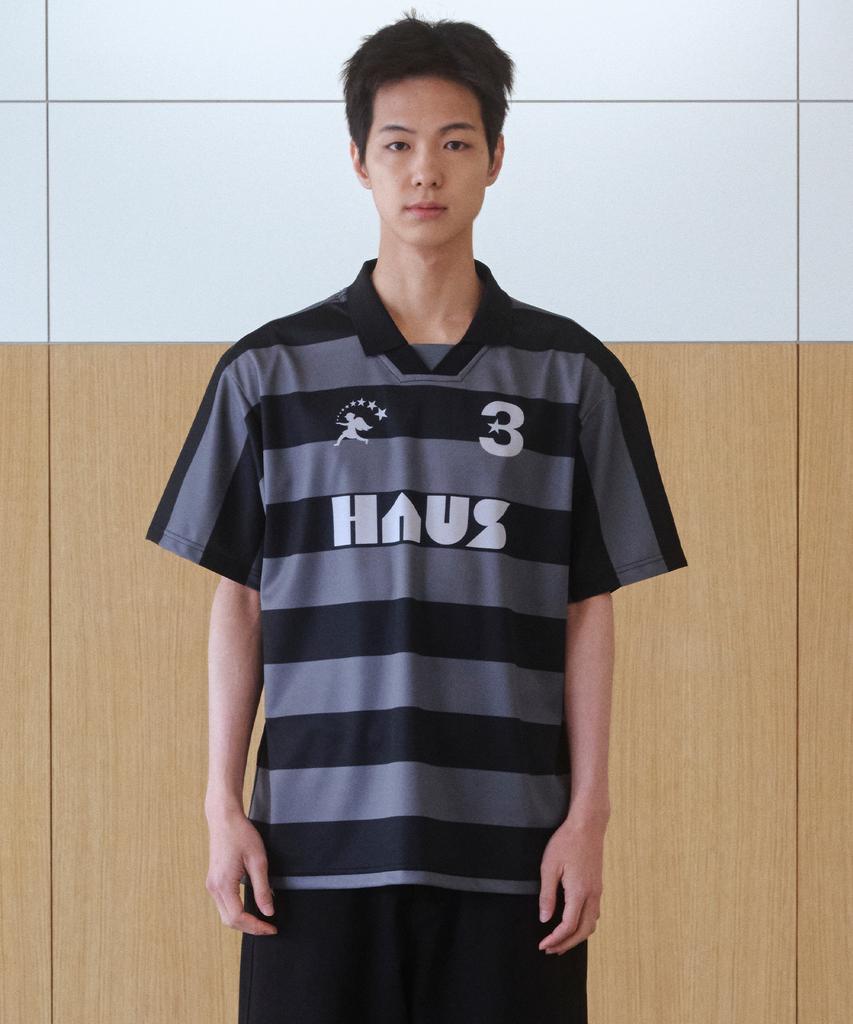 BAUF Haus Striped Jersey T-Shirt [Black]