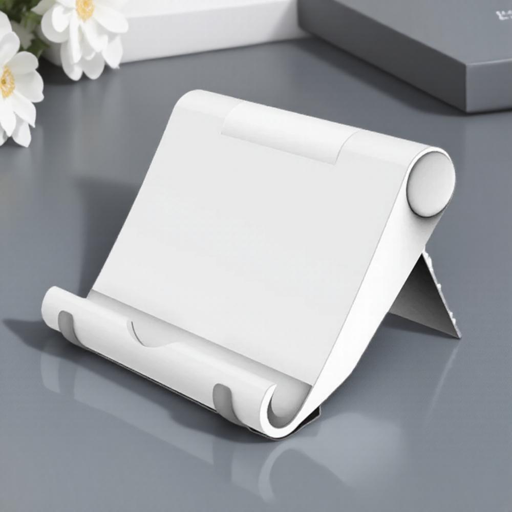 

Universal Foldable Desk Phone Tablet Holder Stand Compatible with Tablet PC Mobile Phone MP5 белый