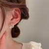 Fashion Exquisite Flower Butterfly Small Fresh Daily Literary Jewelry Birthday Party Lady Temperament Earrings