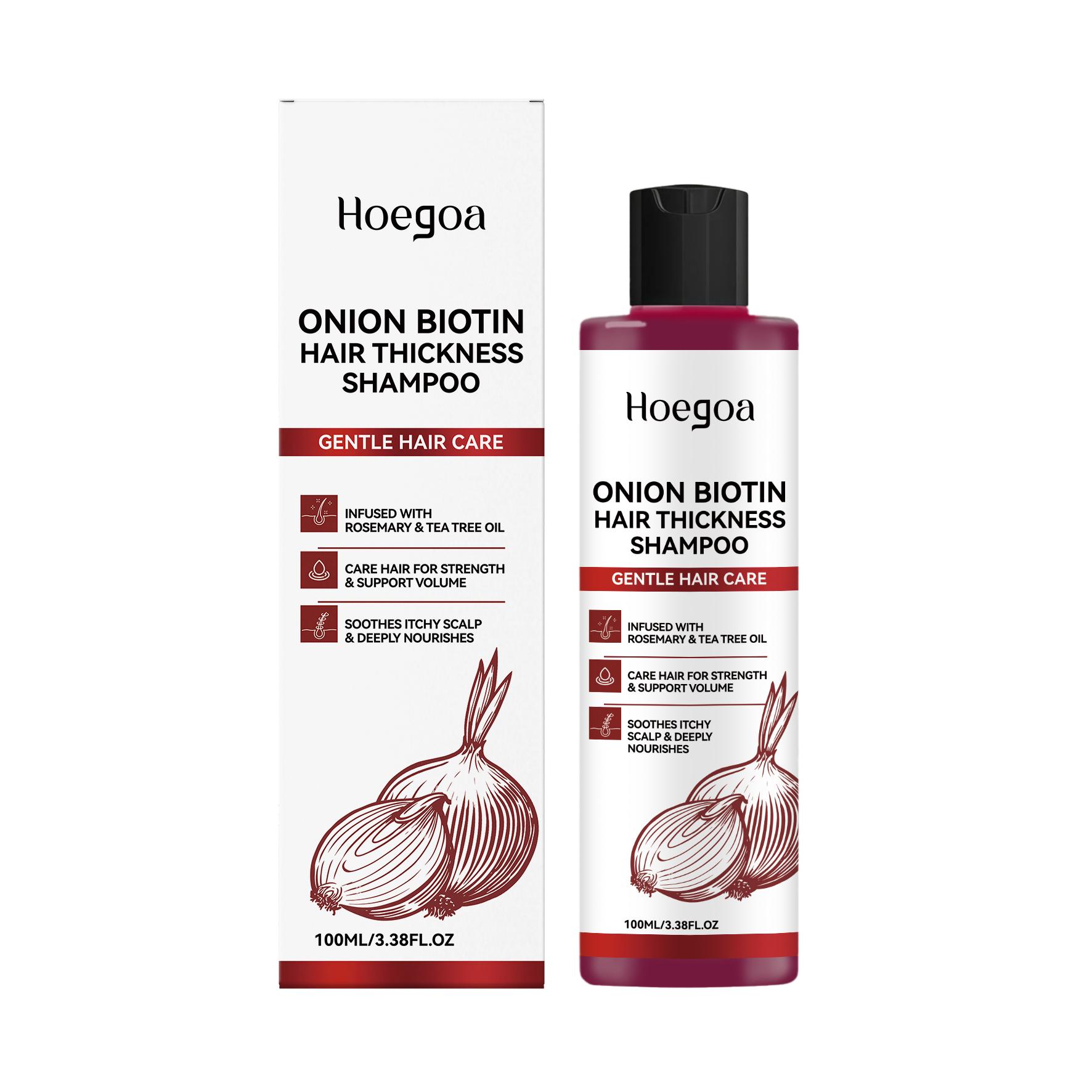 Onion Biotin Shampoo Gently cleanses and volumizes hair, moisturizes and softens hair, provides refreshing care 100ml