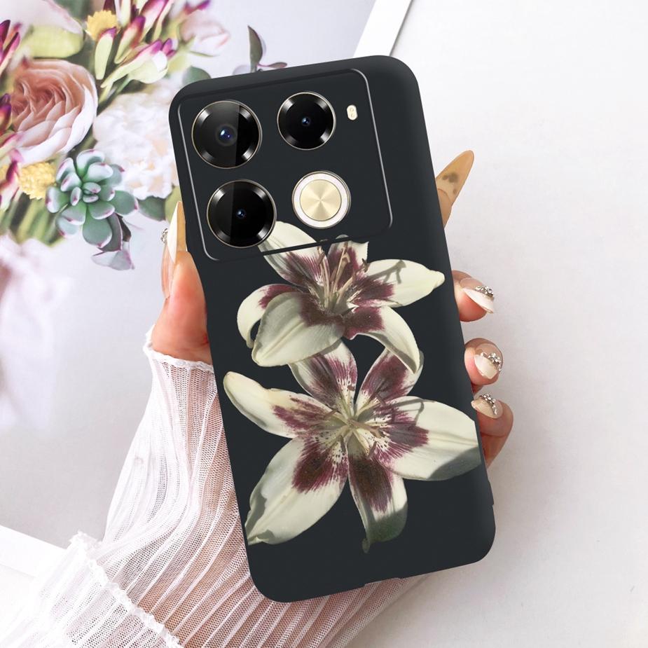 Für Infinix Note 40 40X 5G Hülle X6852 Neue Schmetterlingsbemalte Abdeckung Weiche Silikonhülle Für Infinix Note 40 Pro Plus Note40 X Hülle