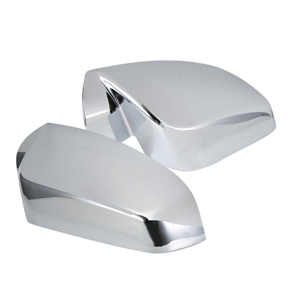 2pcs Electroplate Side Rearview Mirror Half Cover Trim Fits for Equinox Terrain 10 14