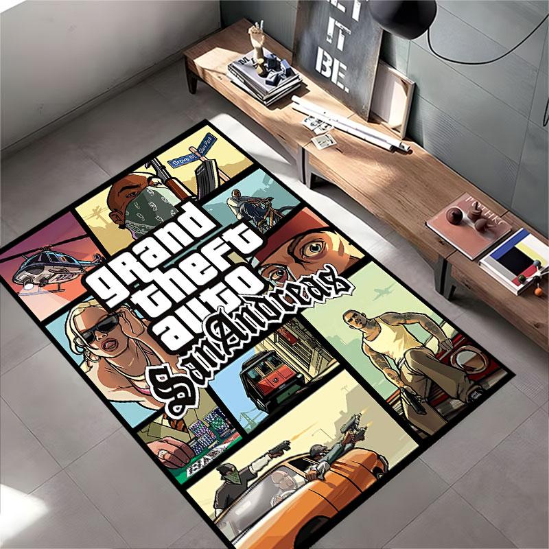 Grand Theft Auto San Andreas vhodné jako protiskluzová podložka na pohovku do obývacího pokoje nebo ložnice
