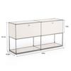Modern Storage Cabinet Stainless Metal Organizer TV Stand Cabinet for Living Room and Home Office Furniture