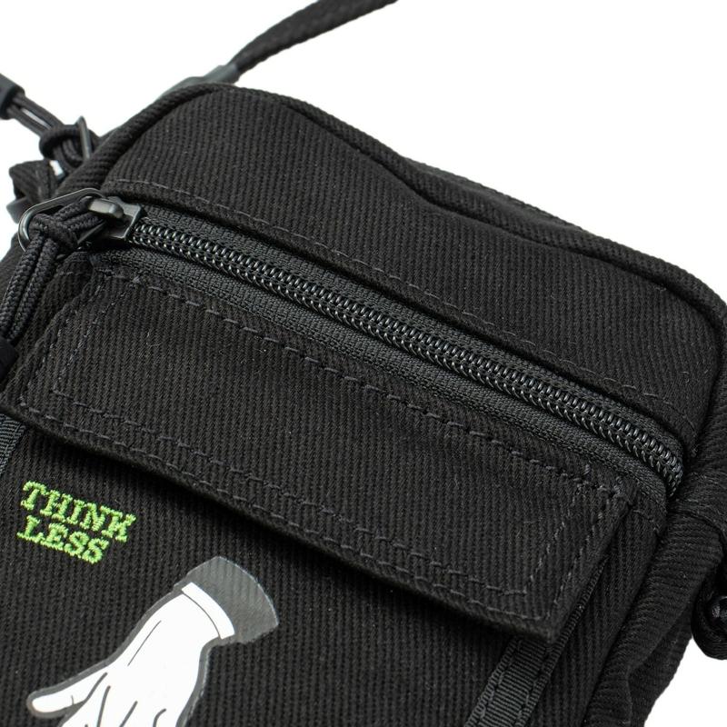 New LiNing Skateboard Cotton Shoulder Bag Crossbody Bag Unisex Black ABDS004-1