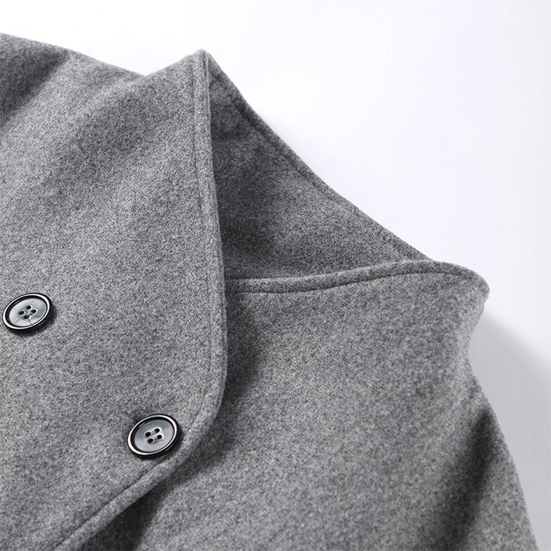 Single Breasted Women Jacket  Autumn Winter Pure Color Long Sleeve Loose Female Fashion Turn-down Collar Street Outwear