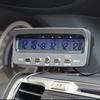3-in-1 Multifunctional Car Clock Indoor Outdoor Thermometer Voltmeter ABS Material Clock with LCD Di