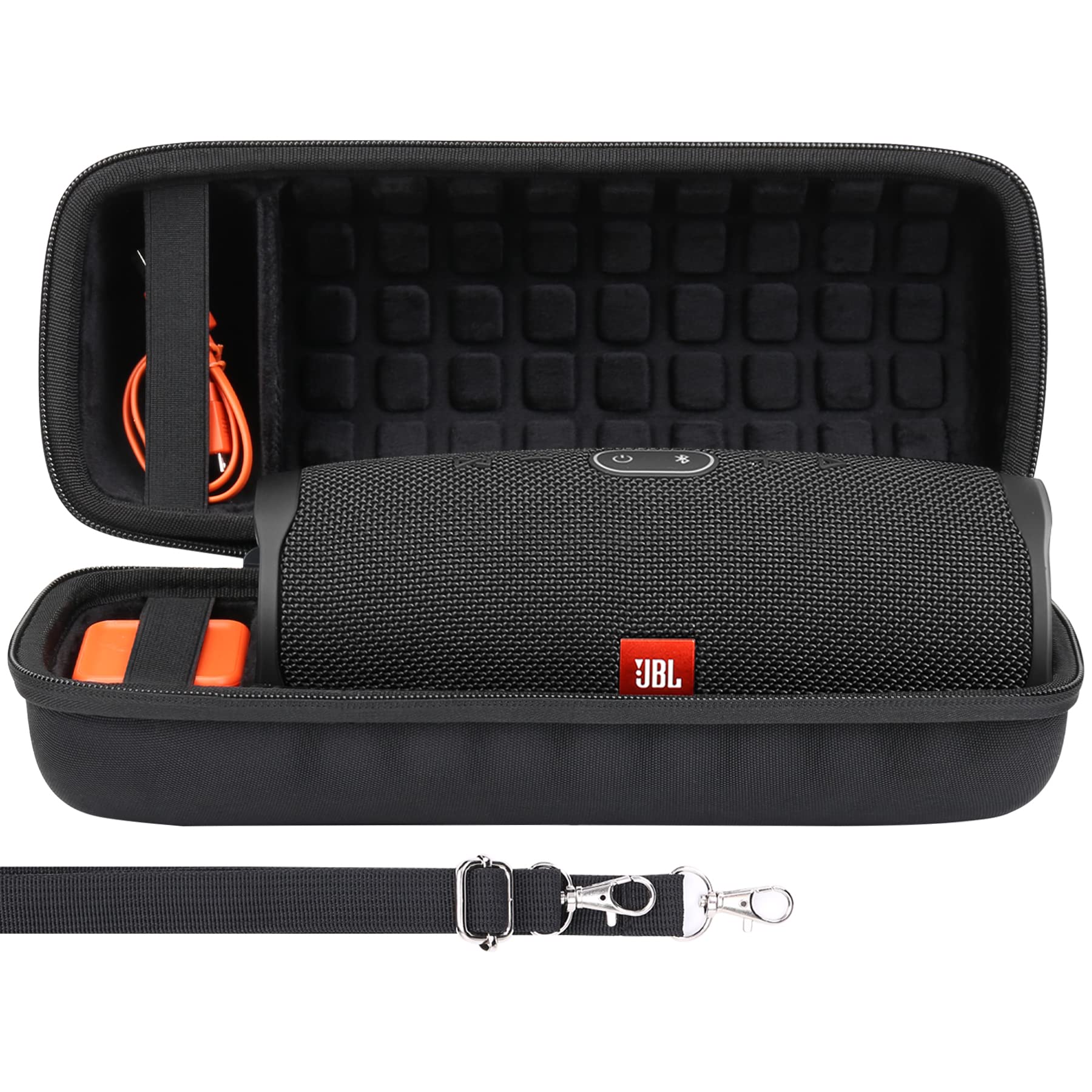 

co2crea Waterproof Bluetooth Speaker Storage Case for JBL Charge 4/Charge 5 (Case Only) - Black