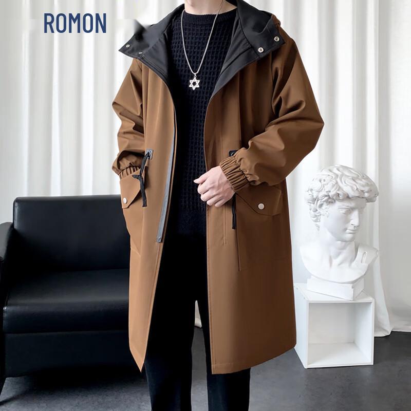 Мужской тренч средней длины ROMON XL
