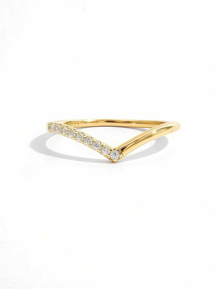 925 Silver Fashion Twisted V Shaped Zircon Ring For Women Engagement Wedding Luxury High Quality Fine Jewelry
