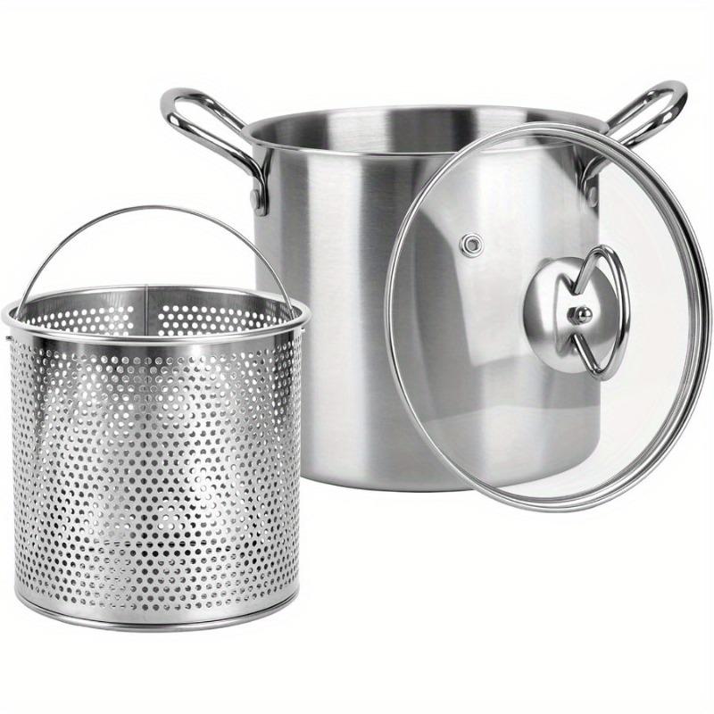 3.5 Stainless Steel Deep Fryer L with Oil Droplet Drain and Wide Mouthed Pot Suitable for Parties, Kitchens and Restaurants.