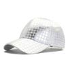 Crocodile pattern baseball cap men's fashion small grid European and American street sunshade cap