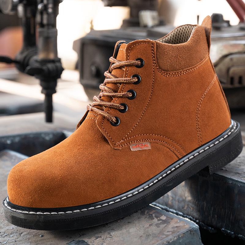 

High-Temperature Steel Toe Electric Welding Safety Shoes with Thick Protective Sole