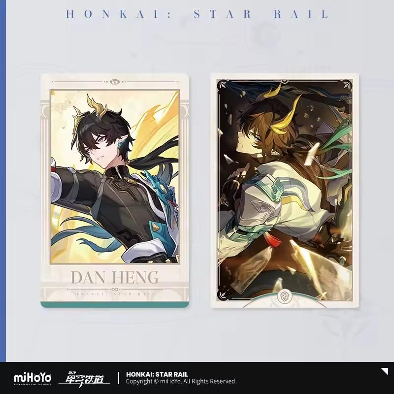 

Sunsyea Honkai Star Rail Official Merch miHoYo Original Dan Heng Theme Series Keychain Cards