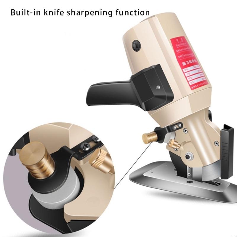 Electric Cloth Cutting Machine With 3Meter Powering Cord Electric Circular Fabric Cutter For Sewing Fabric Tailoring