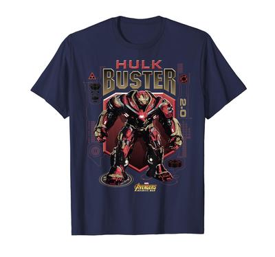 Marvel Infinity War Hulkbuster Schematic Graphic T-Shirt
