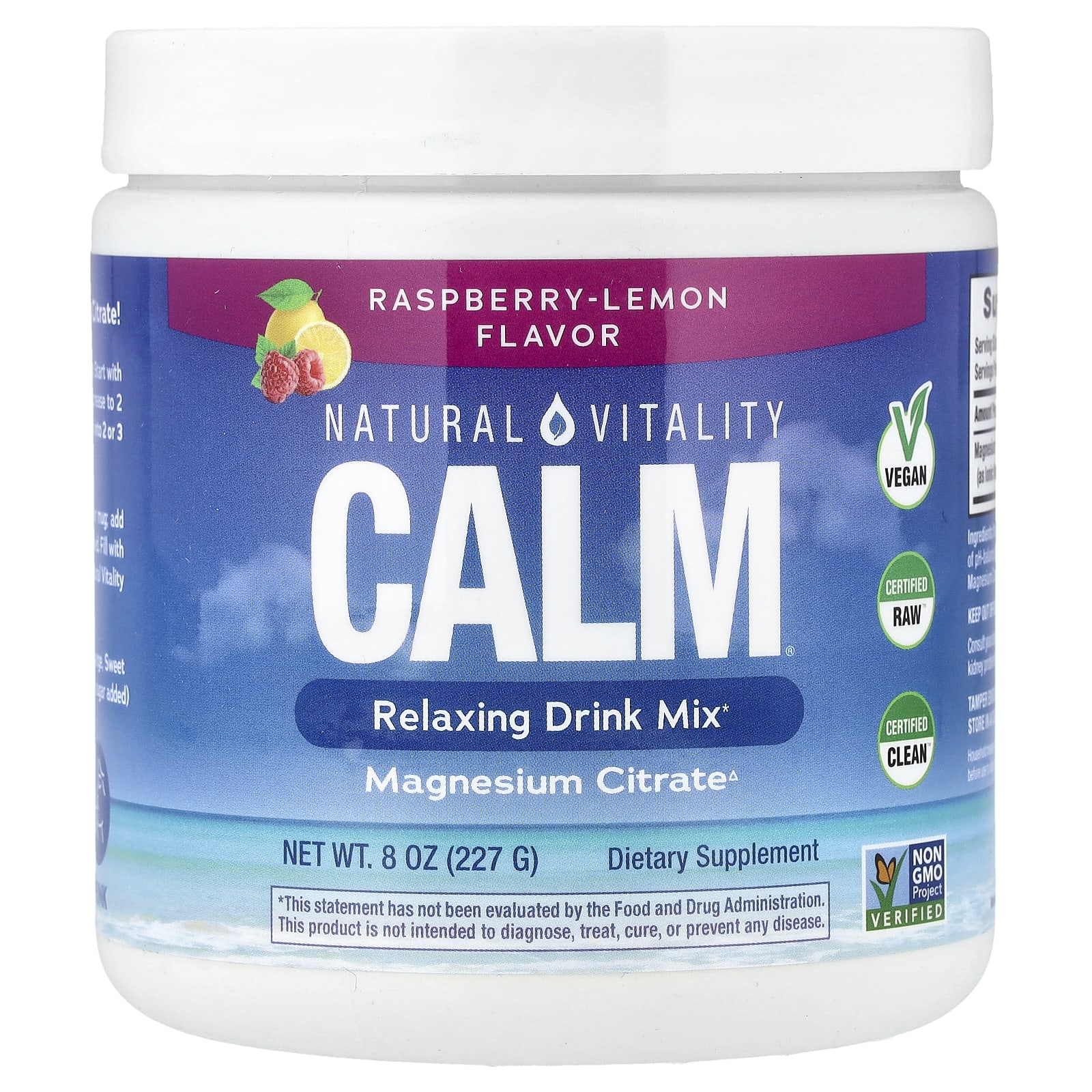 

Calm®, Relaxing Drink Mix, Raspberry-Lemon, 226G (8Oz)