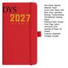 2027 Daily Planner with PU Leather Cover, A6 Pocket Size Compact Organizer Agenda, Portable Notebook Pen Holder for Efficient Time Management