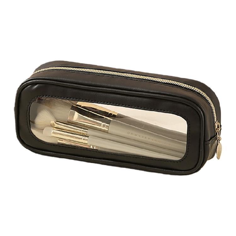 Clear Front Easy Access Toiletry Organizer Waterproof Portable Travel Makeup Accessories Bag for Women Girls