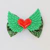 1PC Cute Girls Hair Bows with Clips Kids 4inch Sparkly Wing Hair Bows Barrettes Clips Heart Hairpins Children Hair Accessories