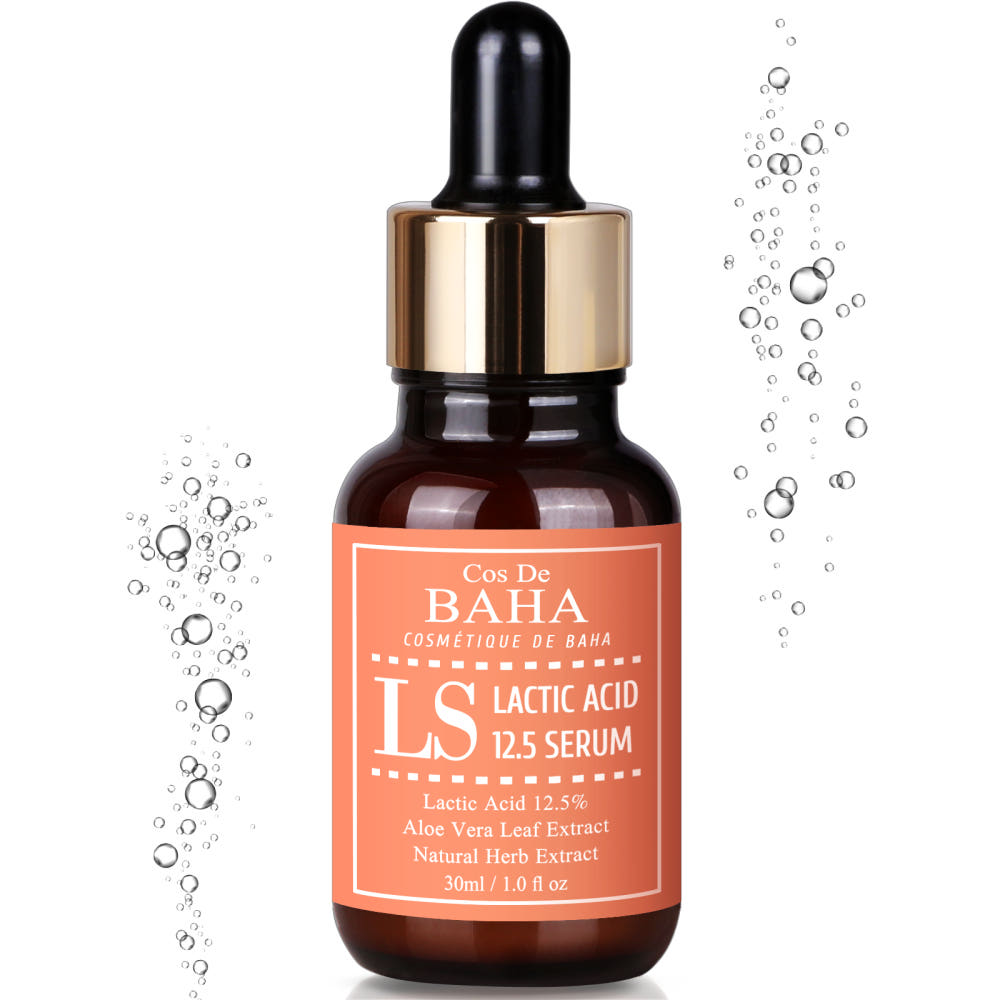 Cos De BAHA LS Lactic Acid 12.5% AHA Exfoliating Peeling Serum for Smoother Skin 30ml 30ml 1EA