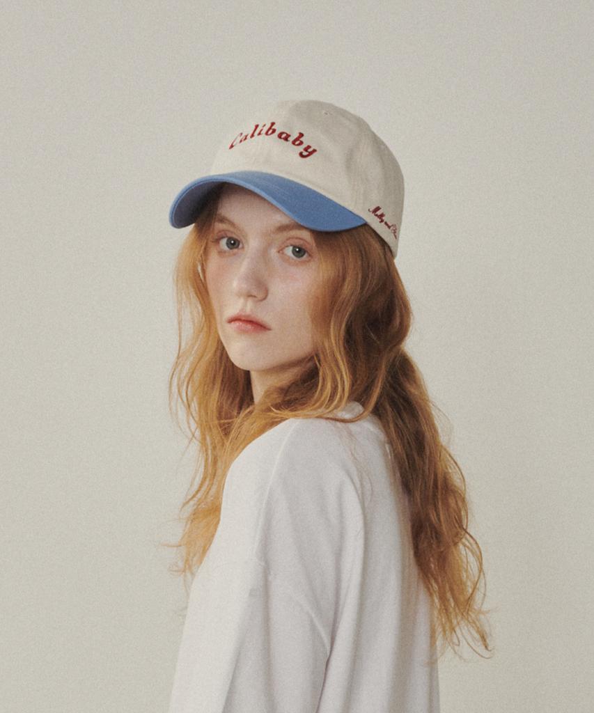 MELLY&ROSE Calibaby Two-Tone Ball Cap (315352)_Cream