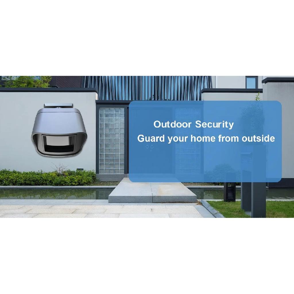 WiFi Tuya Outdoor Motion Sensor Detector APP Remote Control PIR Sensor Infrared Security Burglar Alarm Compatible with Alexa