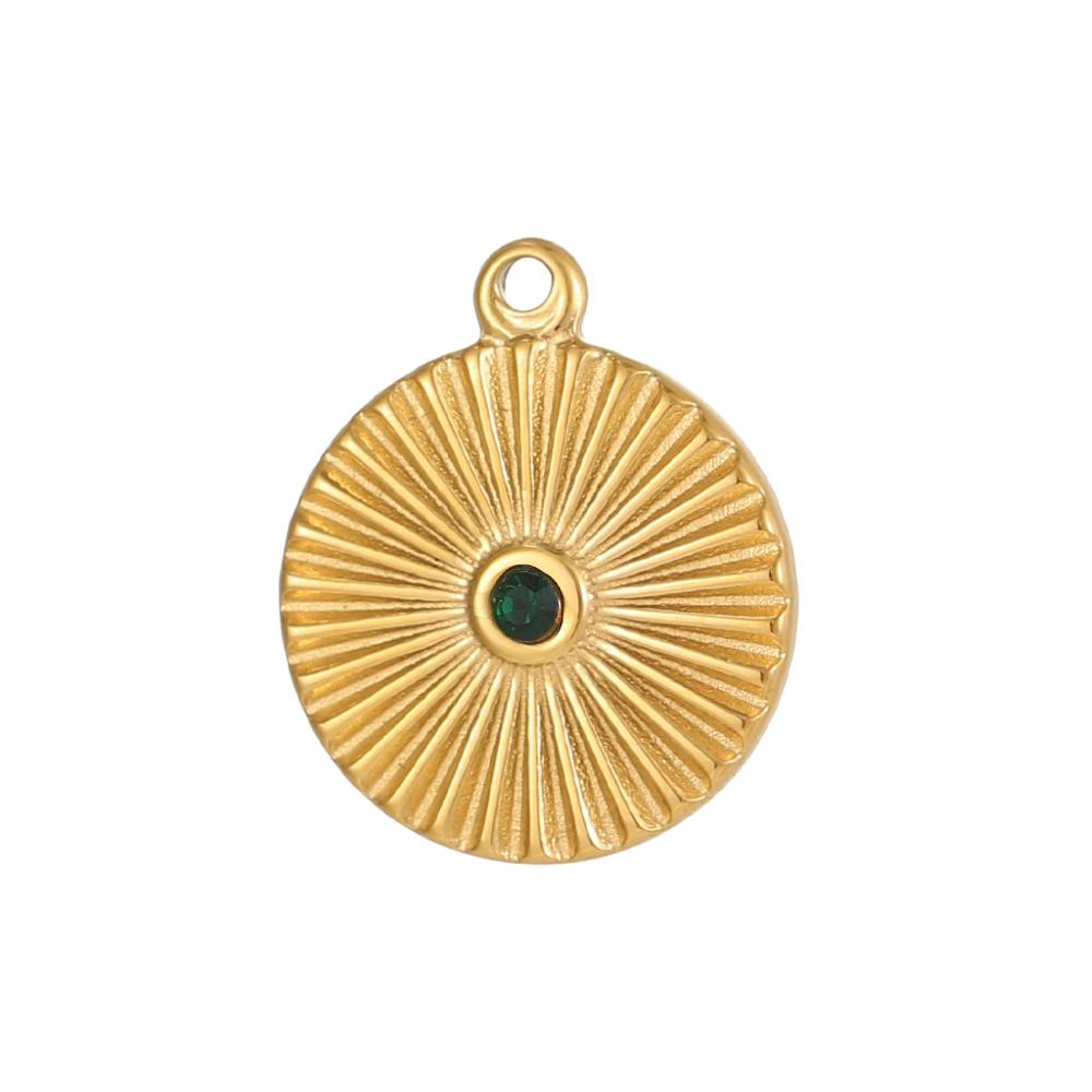 CARLIDANA DIY Baroque Zircon Heart Star Handmade Accessories Charm Stainless Steel Gold Plated Pendant Fashion Jewelry Making