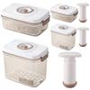 Vacuum Food Storage Container Airtight Refrigerator Food Preservation Box Kitchen Storage Box for Fruit Vegetables Bread Snacks