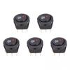 Car Truck Red Led Fog Light Lamp On Off Rocker Switch